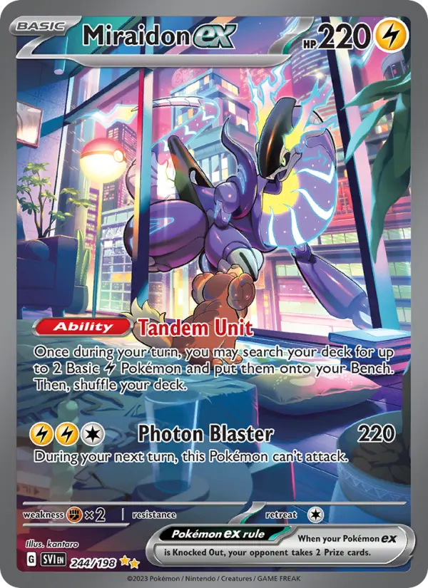 Miraidon ex 244 Scarlet & Violet Pokesingles
