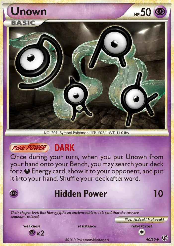 Unown 40 Undaunted Pokesingles