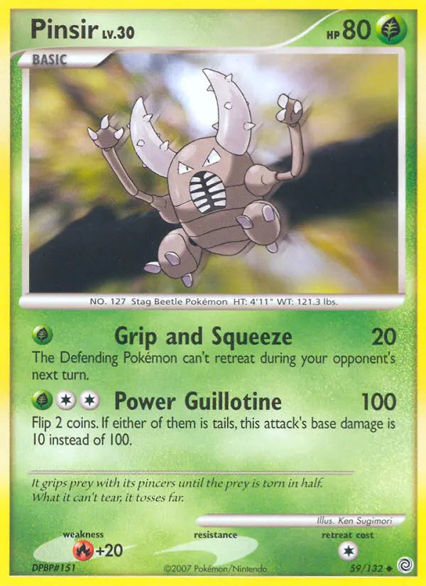 Pinsir 59 Secret Wonders Pokesingles