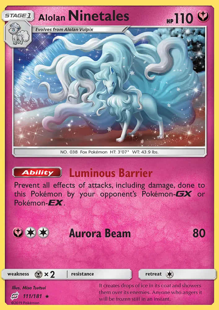Alolan Ninetales 111 Team Up Pokesingles