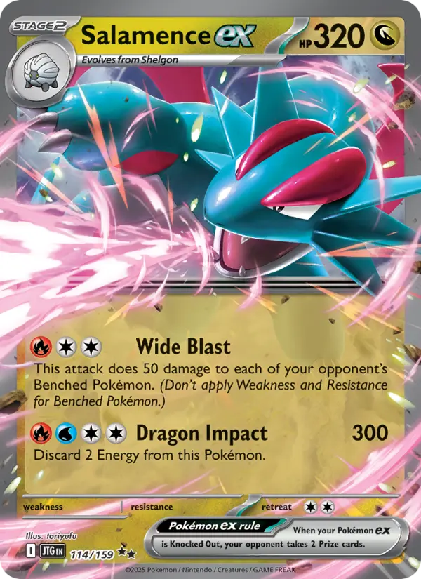 Salamence ex 114 Journey Together Pokesingles