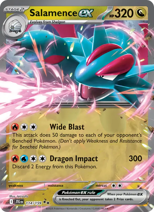 Salamence ex 114 Journey Together Pokesingles