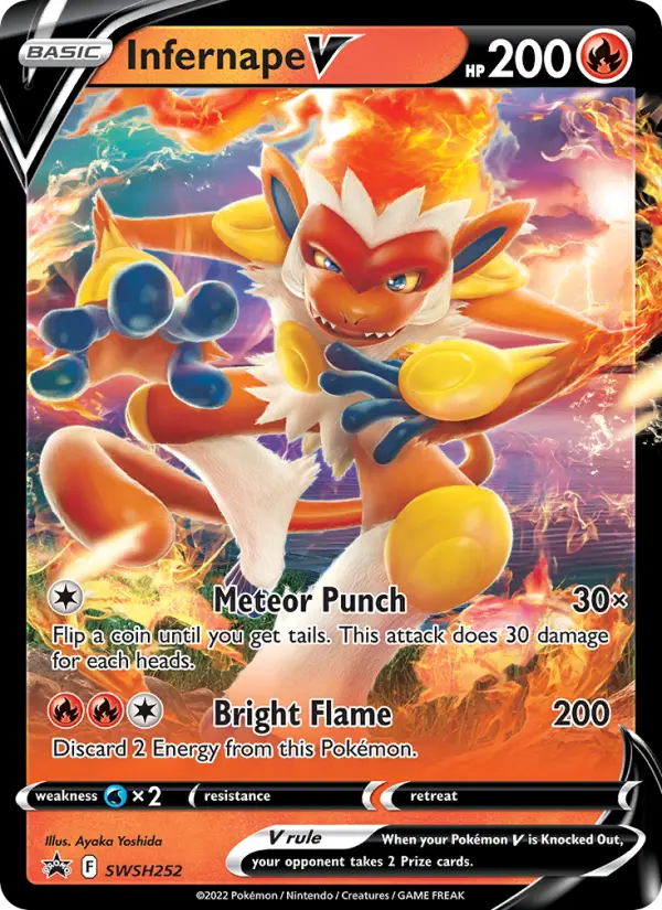 Infernape V SWSH252 SWSH Black Star Promos Pokesingles