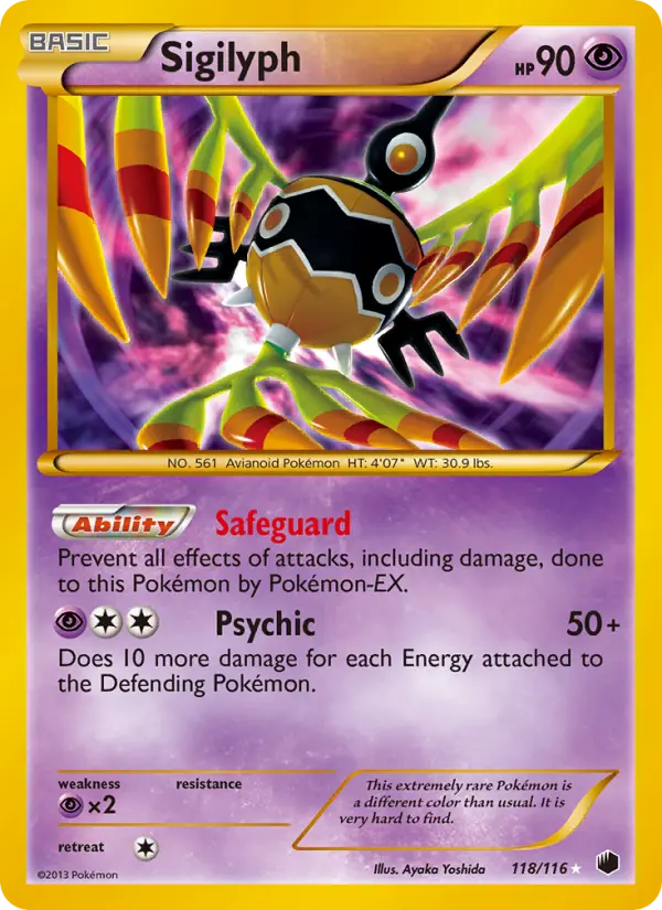 Sigilyph 118 Plasma Freeze Pokesingles
