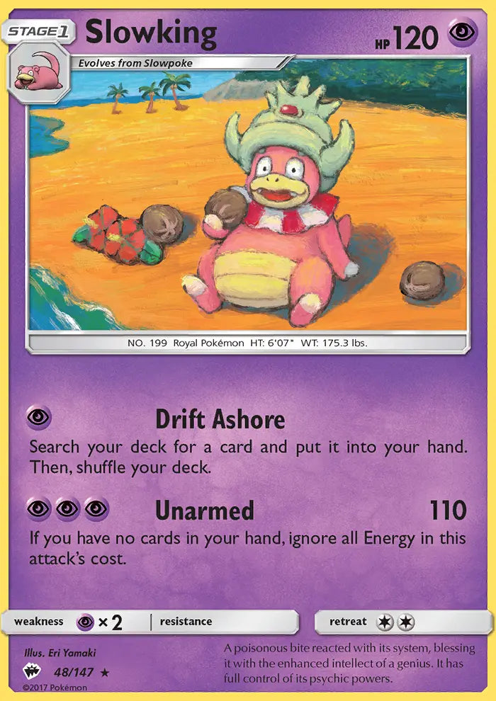 Slowking 48 Burning Shadows Pokesingles
