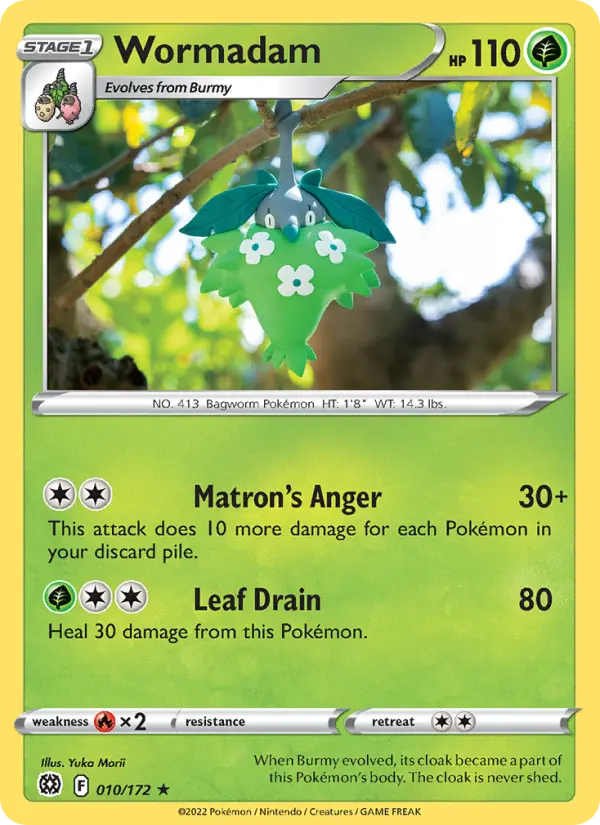 Wormadam 10 Brilliant Stars Pokesingles
