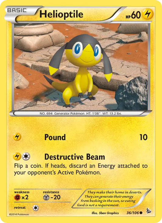 Helioptile 36 Flashfire Pokesingles