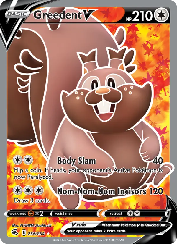 Greedent V 256 Fusion Strike Pokesingles
