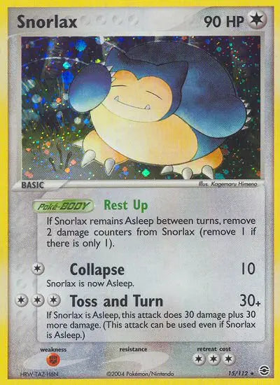 Snorlax 15 FireRed & LeafGreen Pokesingles