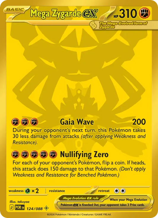 Mega Zygarde ex 124 Perfect Order Pokesingles