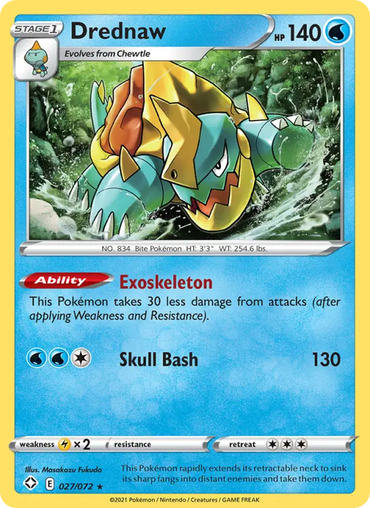 Drednaw 27 Shining Fates Pokesingles