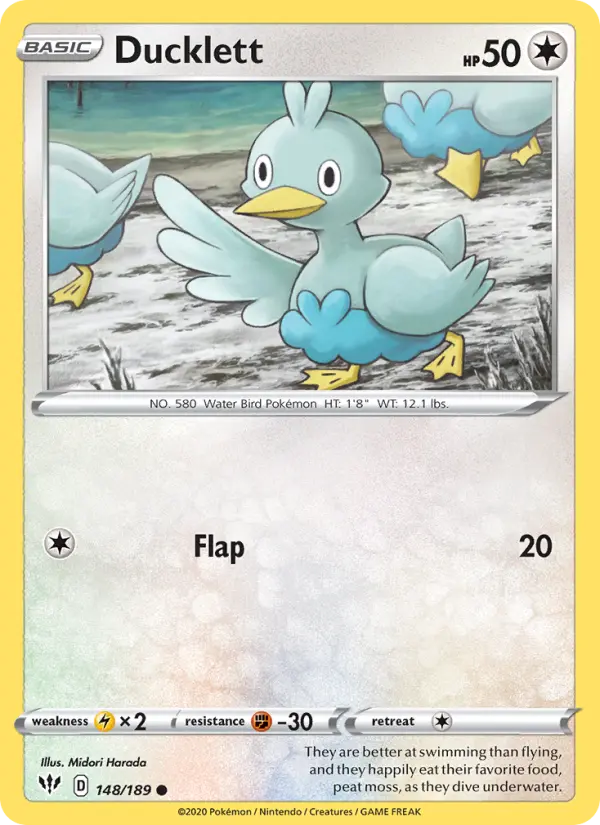 Ducklett 148 Darkness Ablaze Pokesingles