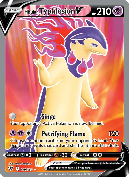 Hisuian Typhlosion V 169 Astral Radiance Pokesingles