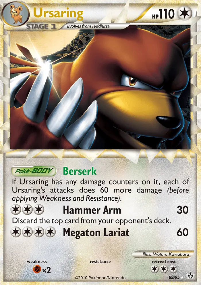 Ursaring 89 Unleashed Pokesingles