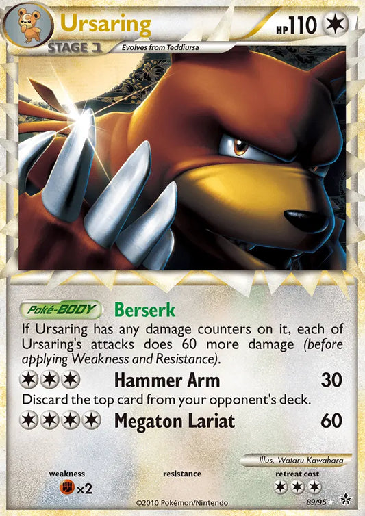 Ursaring 89 Unleashed Pokesingles