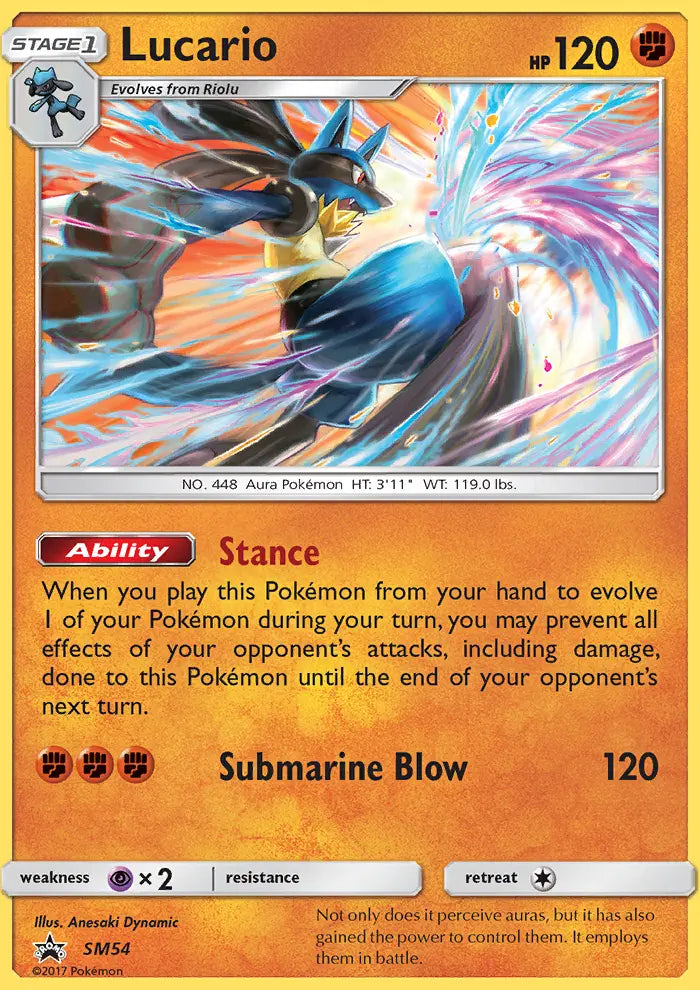 Lucario SM54 SM Black Star Promos Pokesingles