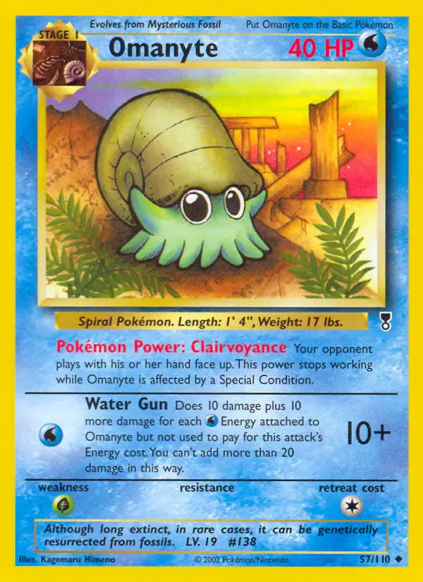 Omanyte 57 Legendary Collection Pokesingles