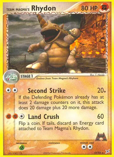 Team Magma's Rhydon 22 Team Magma vs Team Aqua Pokesingles