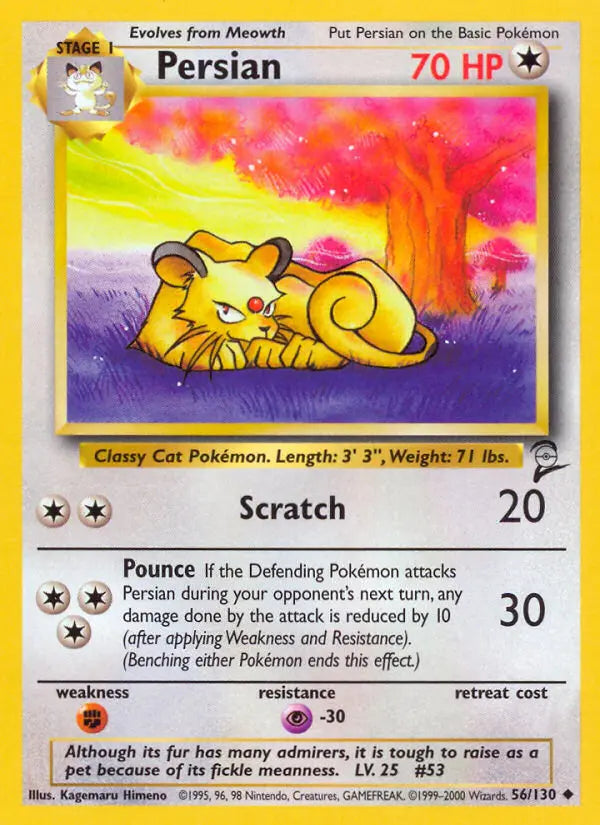 Persian 56 Base Set 2 Pokesingles