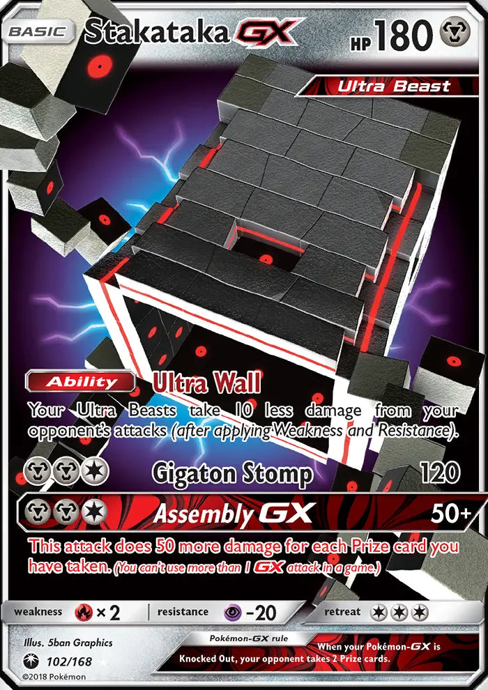 Stakataka GX 102 Celestial Storm Pokesingles