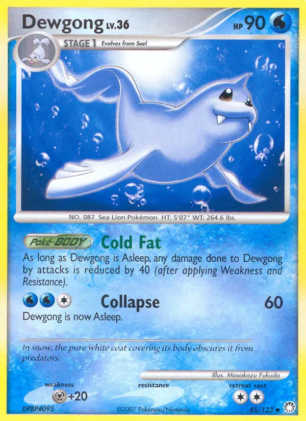 Dewgong 45 Mysterious Treasures Pokesingles
