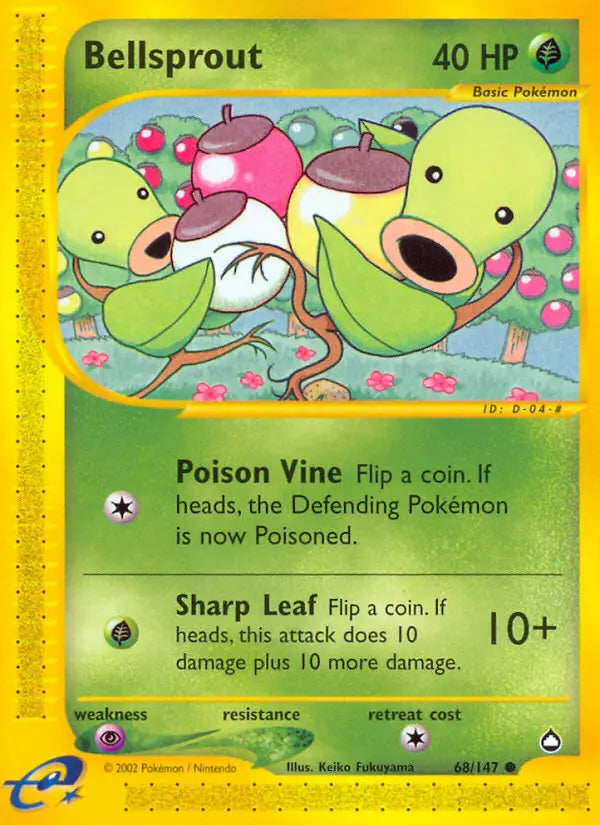 Bellsprout 68 Aquapolis Pokesingles