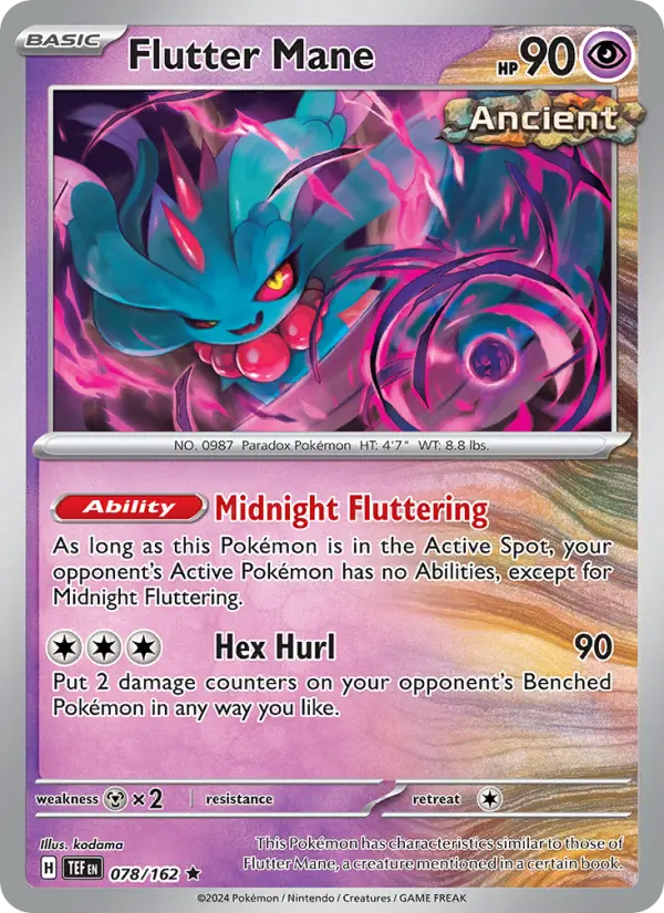 Flutter Mane 78 Temporal Forces Pokesingles