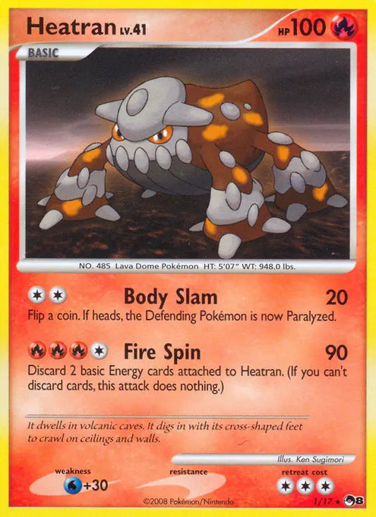 Heatran 1 POP Series 8 Pokesingles