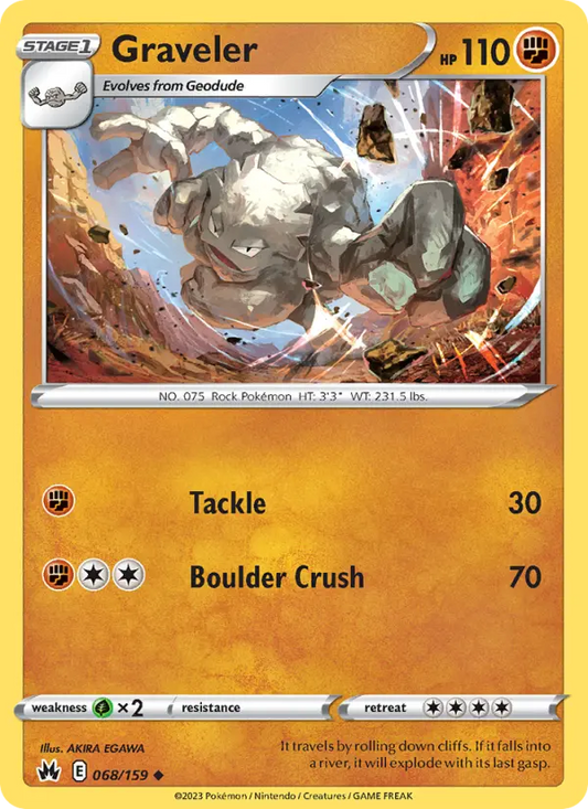 Graveler 68 Crown Zenith Pokesingles