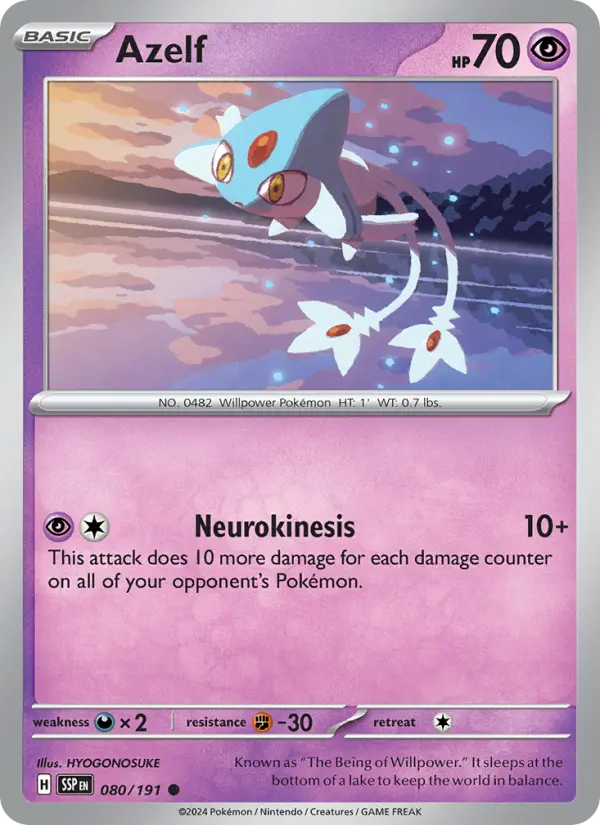 Azelf 80 Surging Sparks Pokesingles
