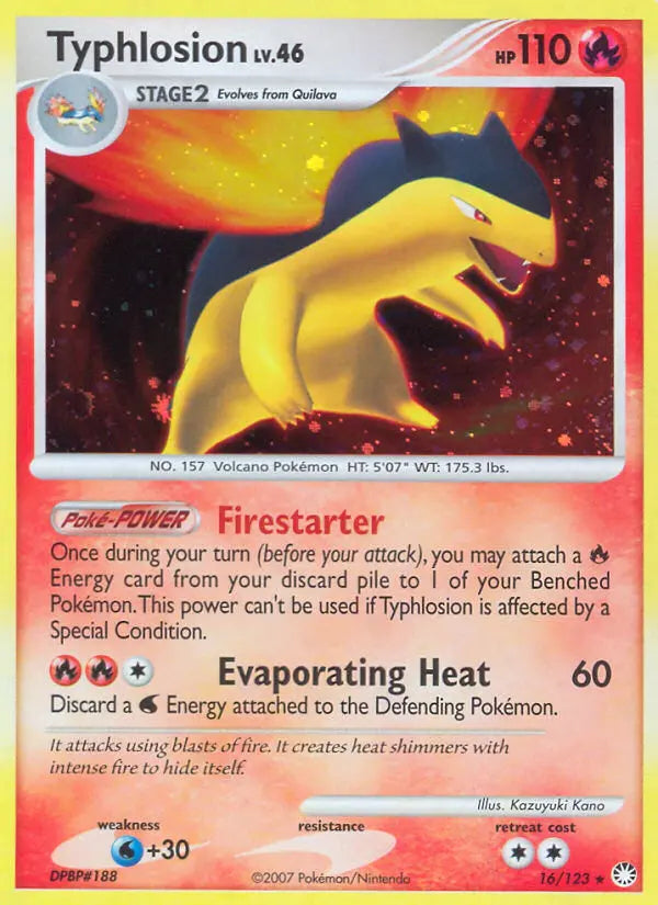 Typhlosion 16 Mysterious Treasures Pokesingles