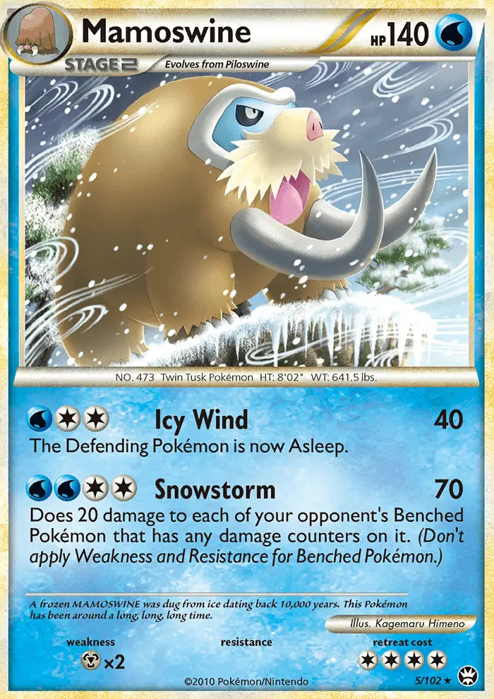 Mamoswine 5 Triumphant Pokesingles