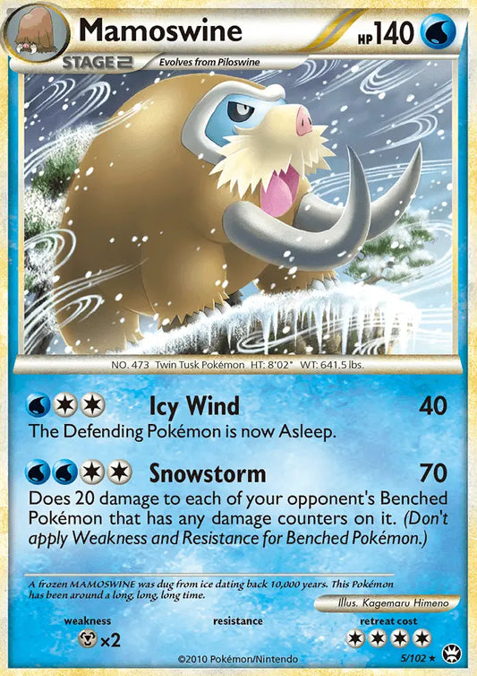 Mamoswine 5 Triumphant Pokesingles