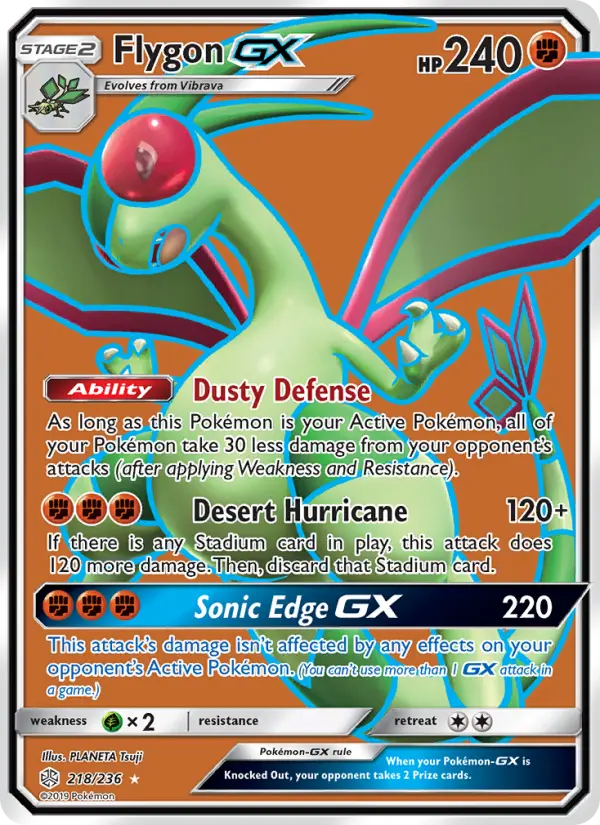 Flygon GX 218 Cosmic Eclipse Pokesingles