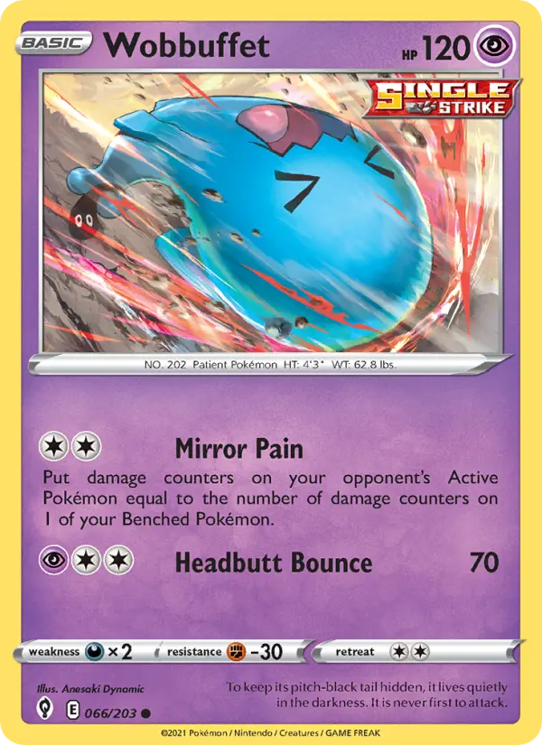 Wobbuffet 66 Evolving Skies Pokesingles