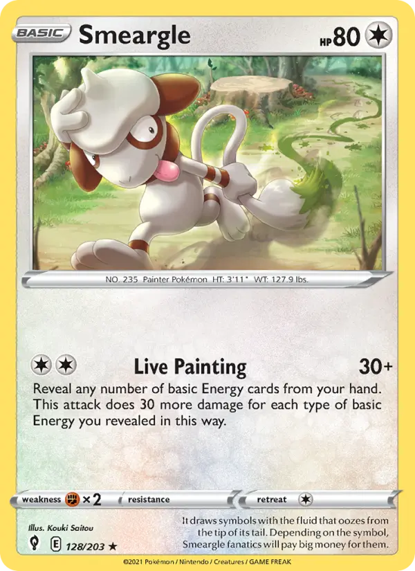 Smeargle 128 Evolving Skies Pokesingles