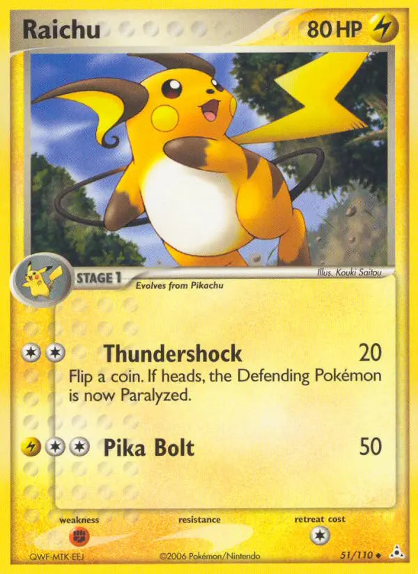 Raichu 51 Holon Phantoms Pokesingles