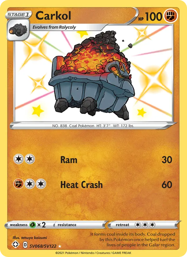 Carkol SV068 Shining Fates Pokesingles