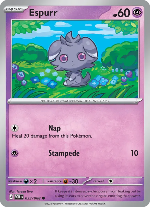 Espurr 33 Perfect Order Pokesingles