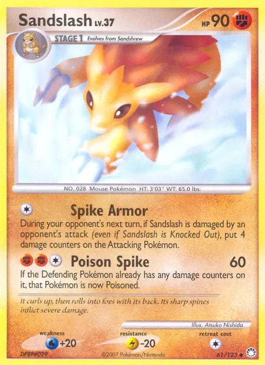 Sandslash 61 Mysterious Treasures Pokesingles