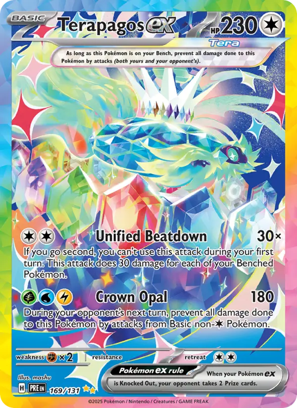 Terapagos ex 169 Prismatic Evolutions Pokesingles