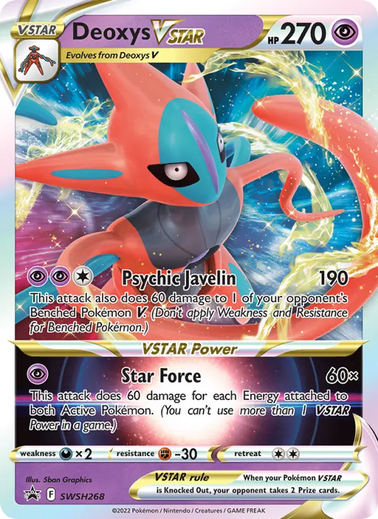 Deoxys VSTAR SWSH268 SWSH Black Star Promos Pokesingles