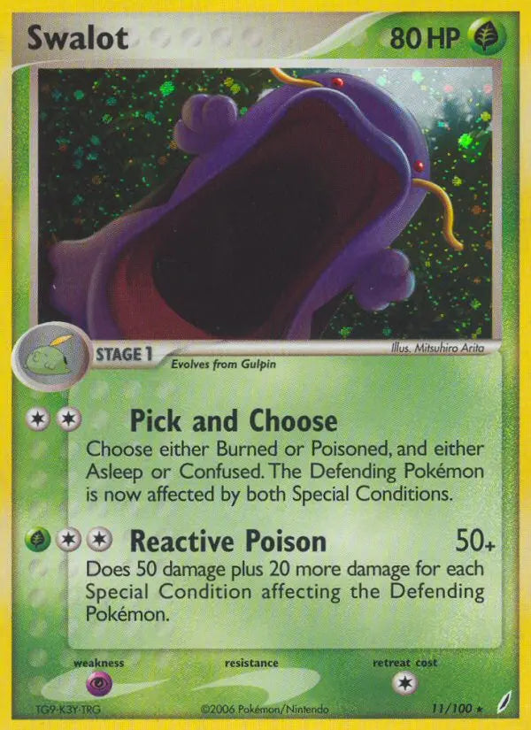 Swalot 11 Crystal Guardians Pokesingles