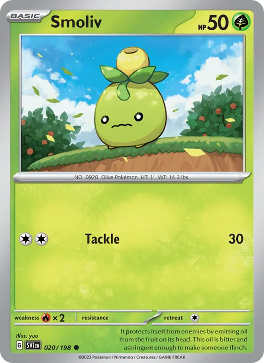 Smoliv 20 Scarlet & Violet Pokesingles