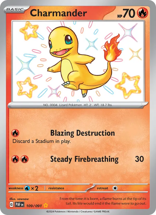 Charmander 109 Paldean Fates Pokesingles