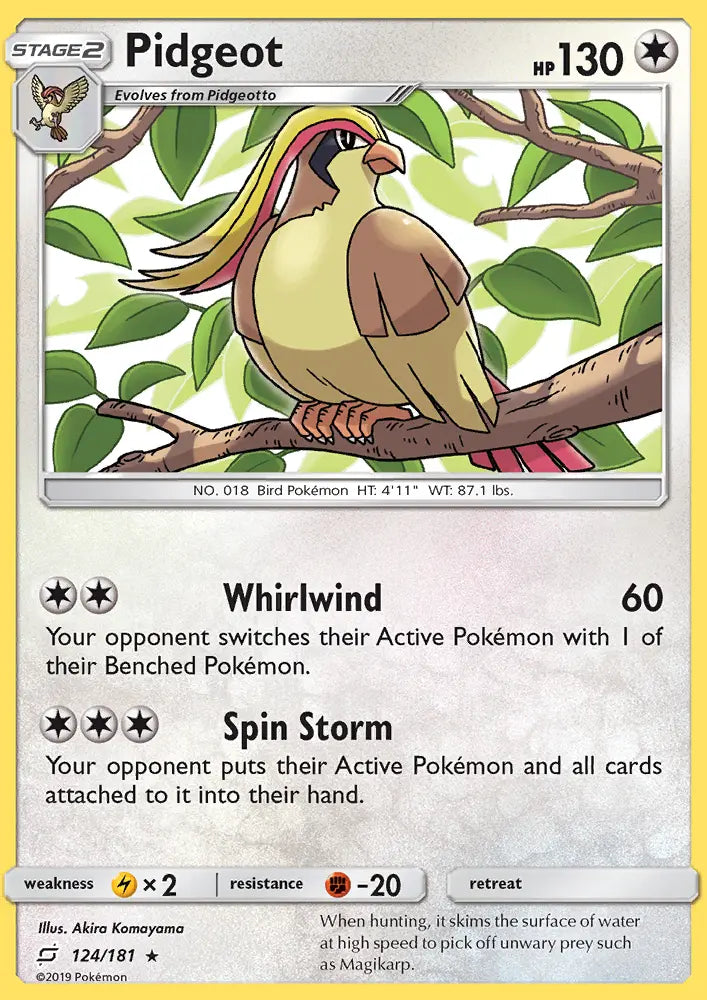 Pidgeot 124 Team Up Pokesingles