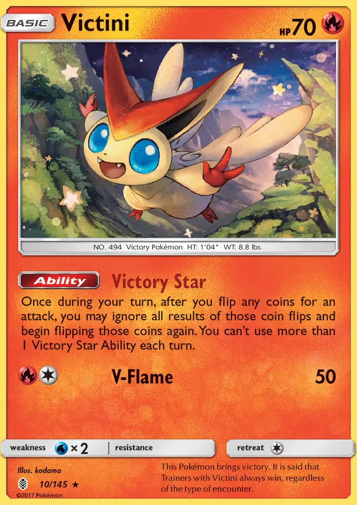 Victini 10 Guardians Rising Pokesingles