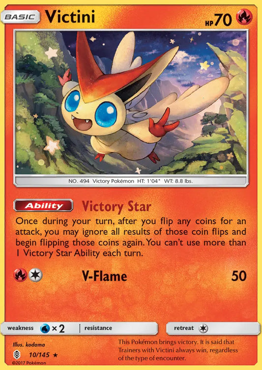 Victini 10 Guardians Rising Pokesingles