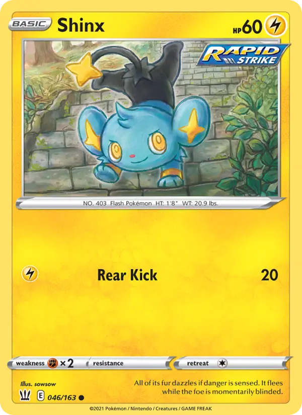 Shinx 46 Battle Styles Pokesingles