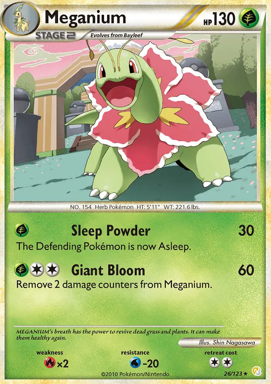 Meganium 26 HeartGold SoulSilver Pokesingles